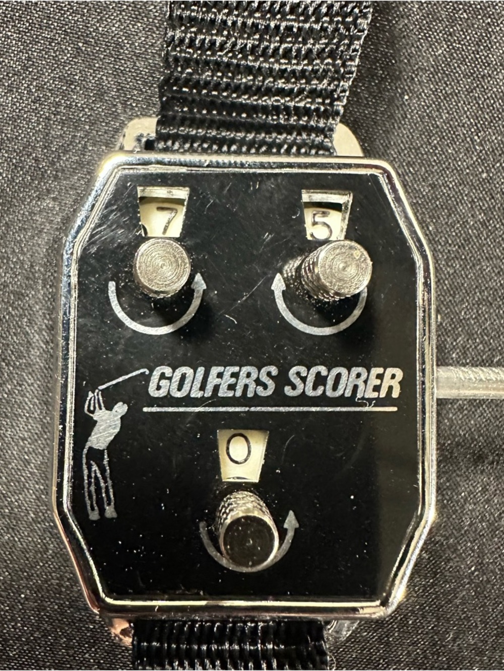Golfers Scorer Vintage Golf Counter - Black